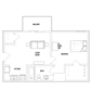 1 Bed - 1 Bath Unfurnished