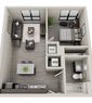 Apollo 1 : 1 Bed - 1 Bath
