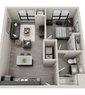 Parthenon 2 : 1 Bed - 1 Bath