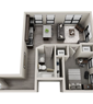 Parthenon 3 : 1 Bed - 1 Bath