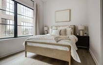 Experience tranquility in this beautifully designed bedroom, perfect for unwinding.