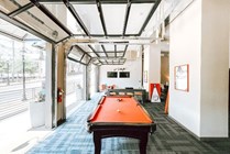 Pool table in the Resident Lounge