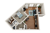 1x1 Den- FLATS AT CARRS HILL ATHENS - FACH