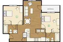 2x2 Apartment _ River Club